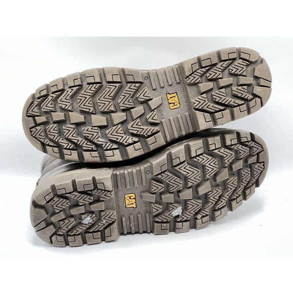 Caterpillar  Brown Leather Steel Safety Toe Work Boots Men's Size 8.5 M - Picture 15 of 15